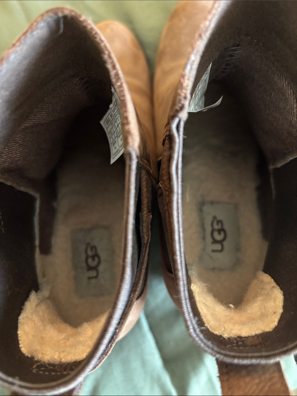 UGG Chestnut Suede Wedge Ankle Boots - Picture 4 of 4